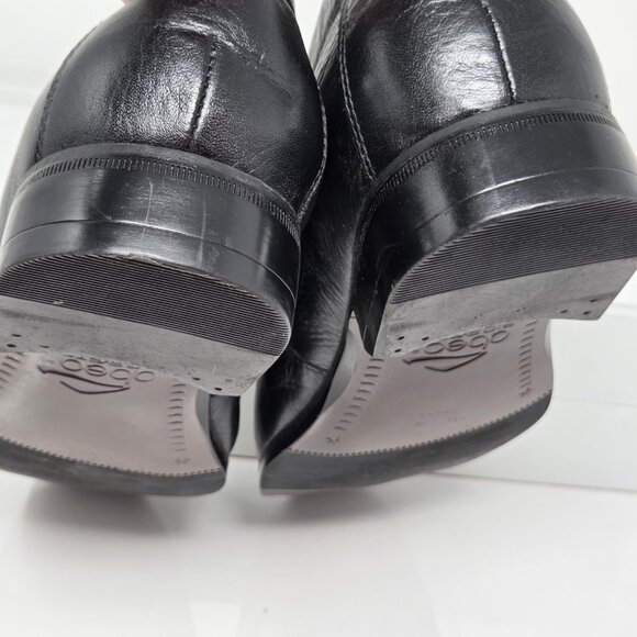 Abeo Bio System Venetian Comfort Shoe Loafers Black Leather Mens 9 main image 8